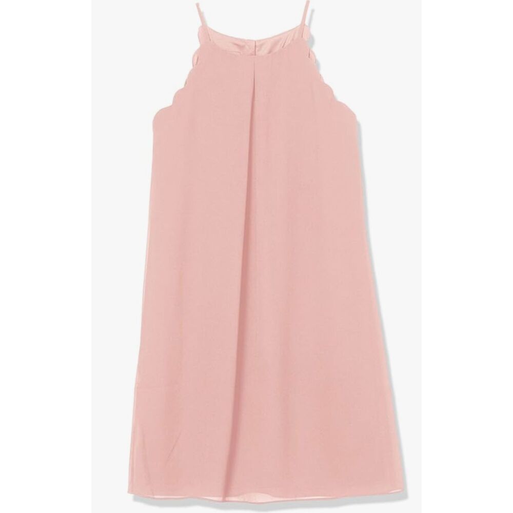 A. Byer Girls Scalloped Edge Chiffon Shift Dress Size 7